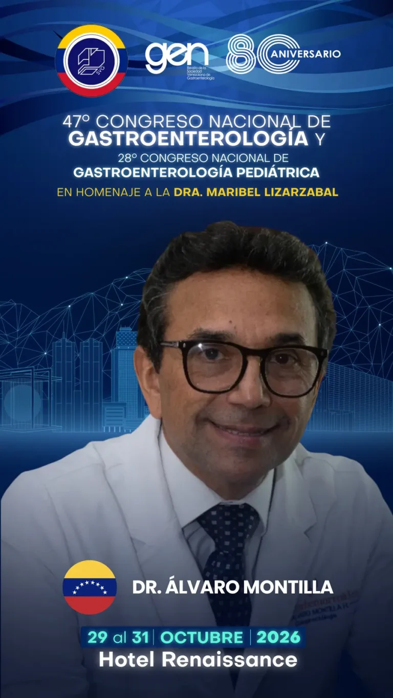 Dr. Álvaro Montilla, conferencista del 47° Congreso Nacional de Gastroenterología