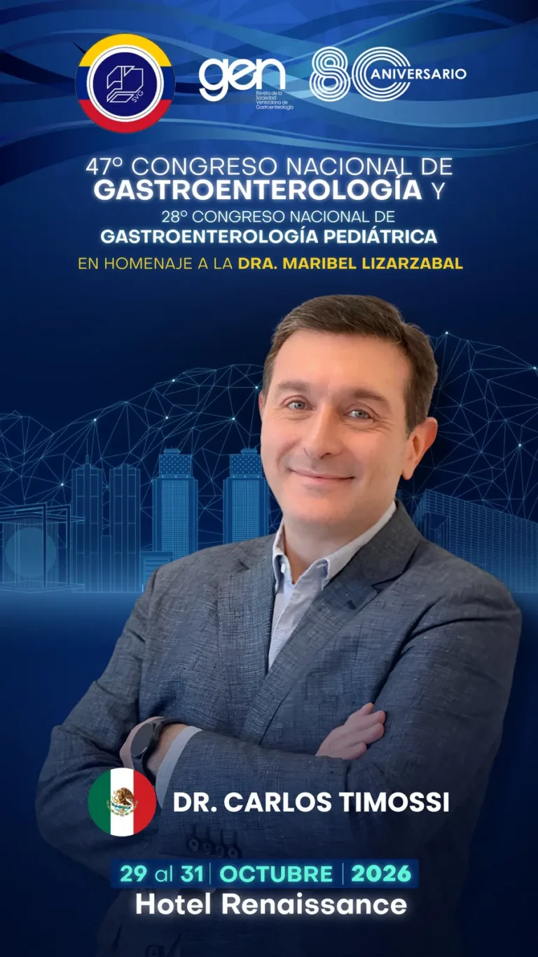 Dr. Carlos Timossi, conferencista del 47° Congreso Nacional de Gastroenterología