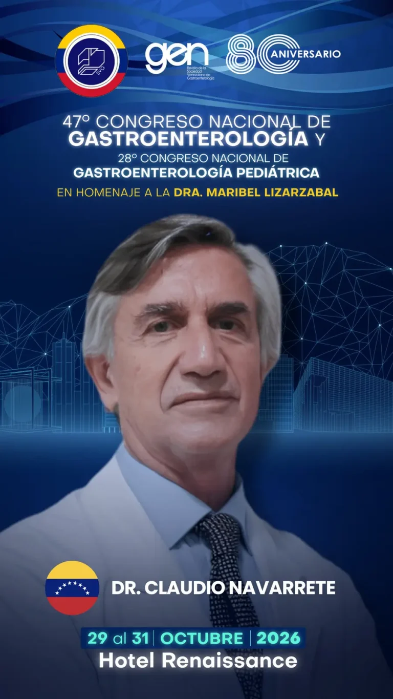 Dr. Claudio Navarrete, conferencista del 47° Congreso Nacional de Gastroenterología