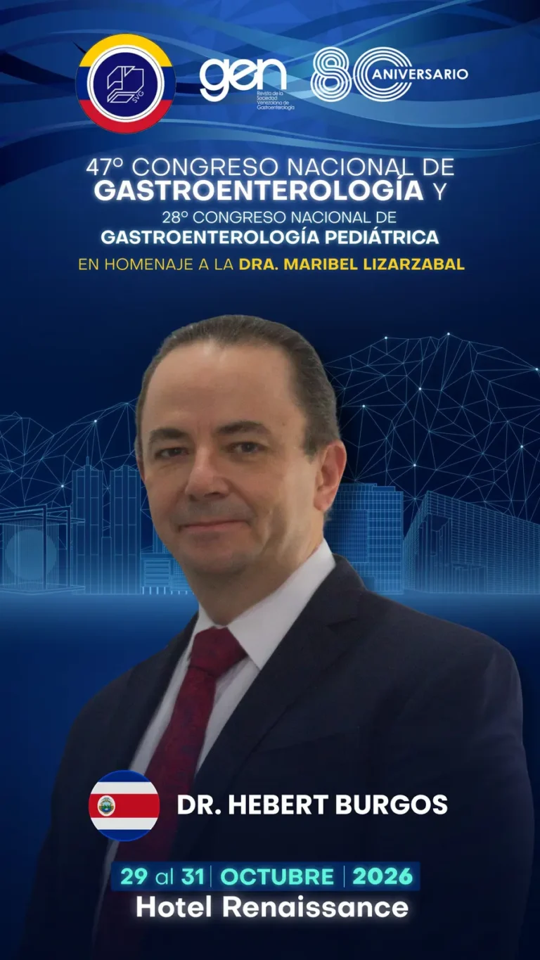 Dr. Herbert Burgos Quirós, conferencista del 47° Congreso Nacional de Gastroenterología