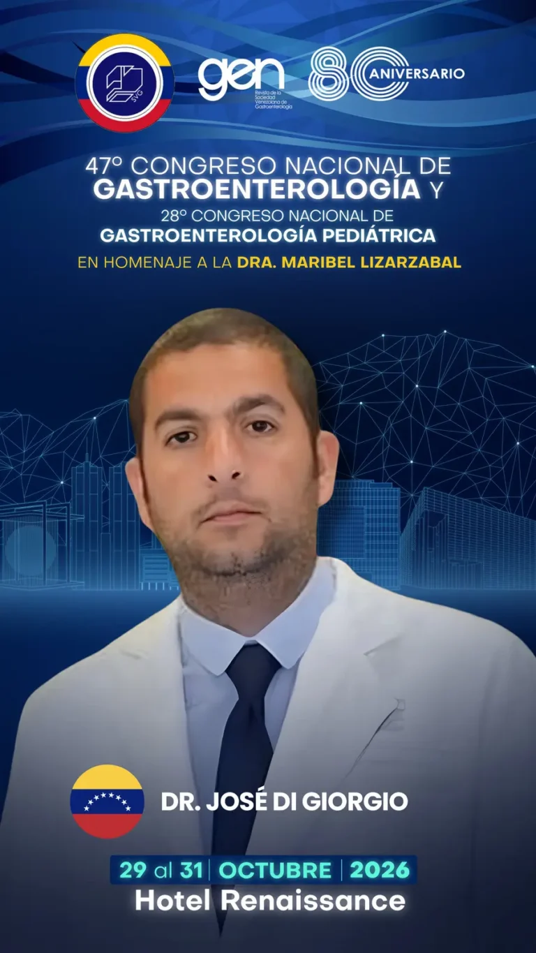 Dr. José Di Giorgio, conferencista del 47° Congreso Nacional de Gastroenterología