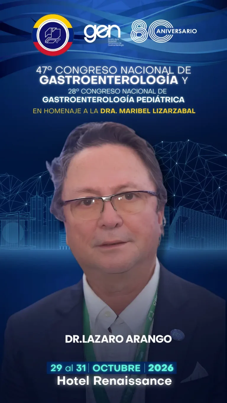 Dr. Lázaro Antonio Arango Molano, conferencista del 47° Congreso Nacional de Gastroenterología