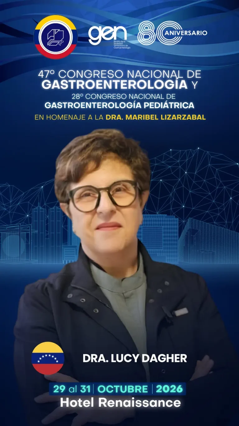 Dra. Lucy Dagher, conferencista del 47° Congreso Nacional de Gastroenterología