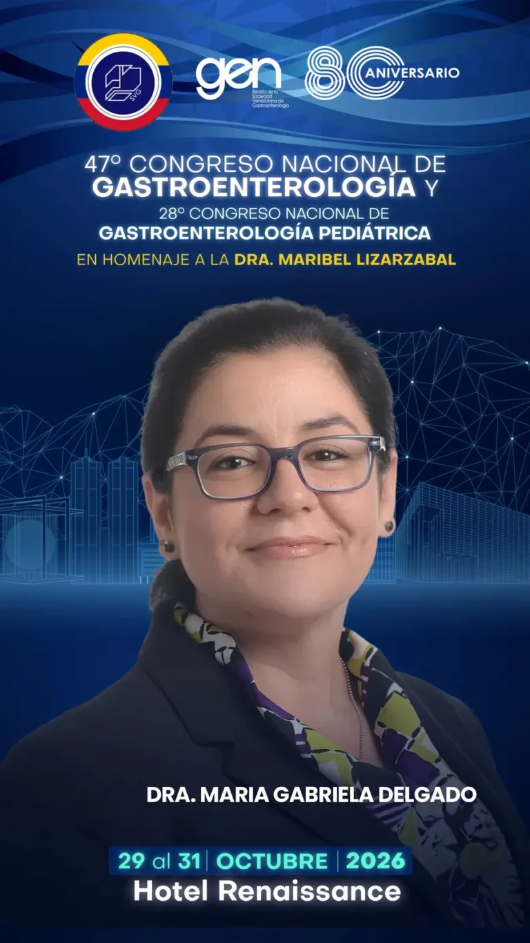 Dra. María Gabriela Delgado Navas, conferencista del 47° Congreso Nacional de Gastroenterología