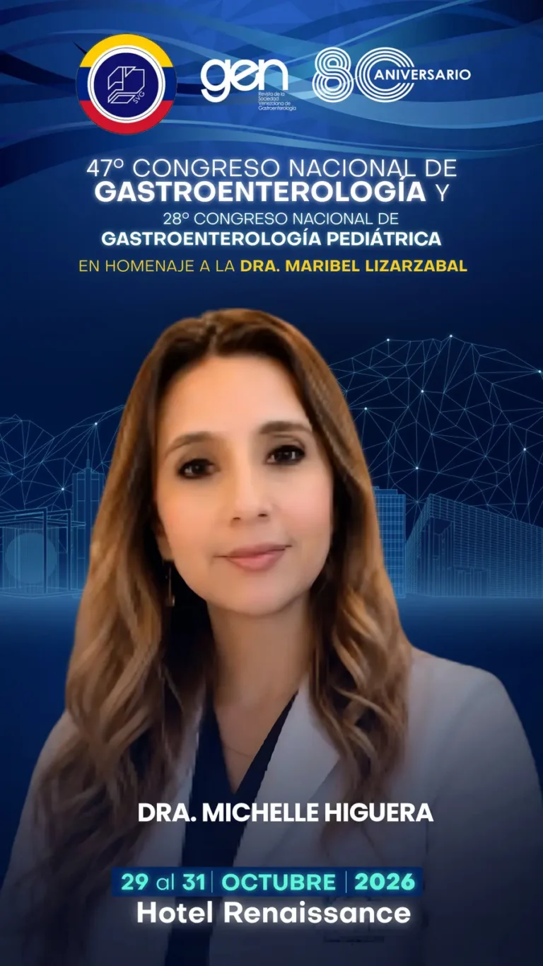 Dra. Michelle Higuera, conferencista del 47° Congreso Nacional de Gastroenterología