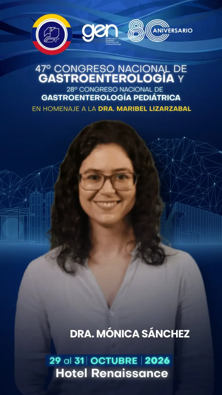Dra. Mónica Sánchez, conferencista del 47° Congreso Nacional de Gastroenterología