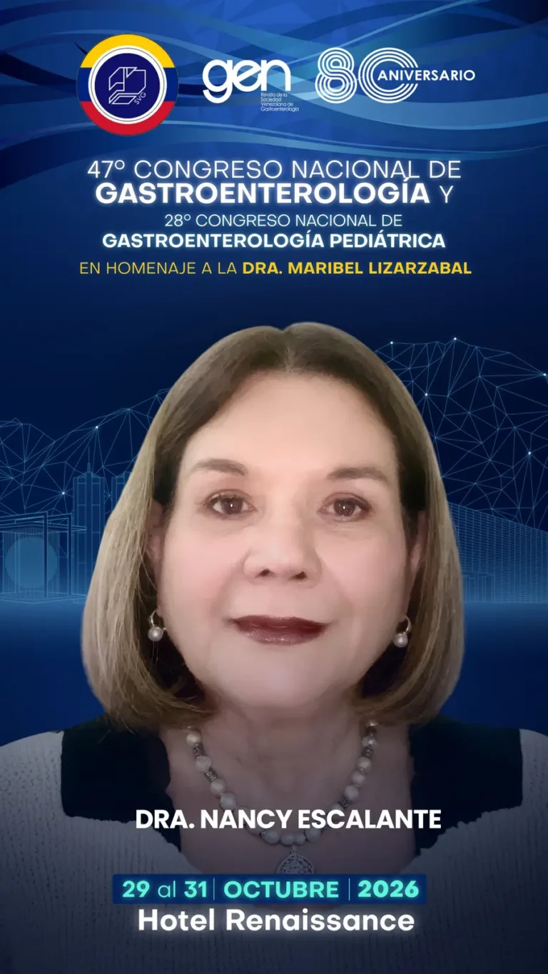 Dra. Nancy Escalante, conferencista del 47° Congreso Nacional de Gastroenterología