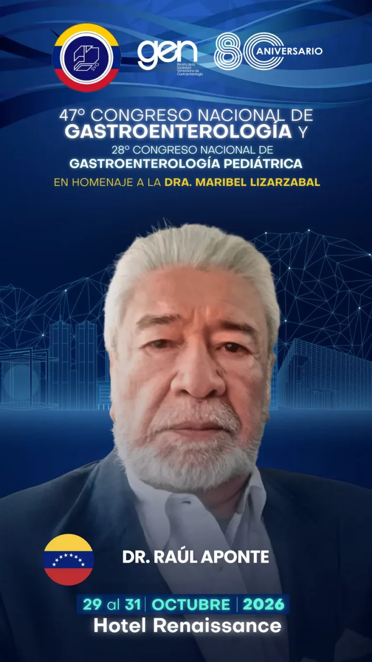 Dr. Raúl Aponte, conferencista del 47° Congreso Nacional de Gastroenterología