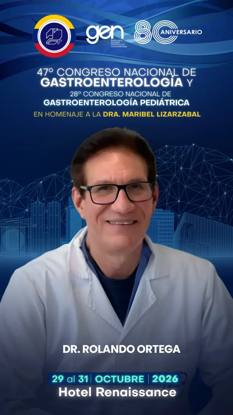 Dr. Rolando Ortega, conferencista del 47° Congreso Nacional de Gastroenterología