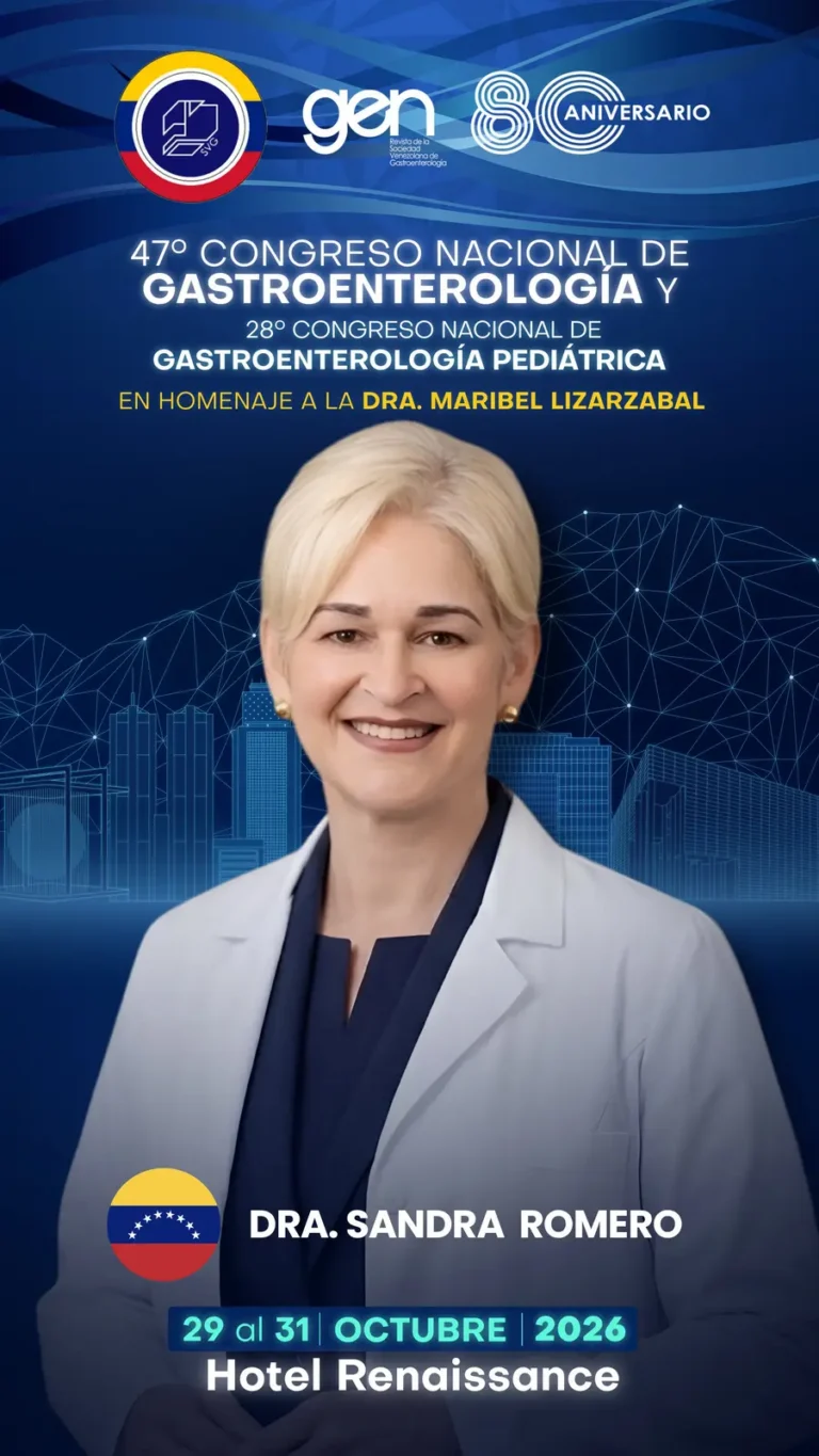 Dra. Sandra Romero, conferencista del 47° Congreso Nacional de Gastroenterología