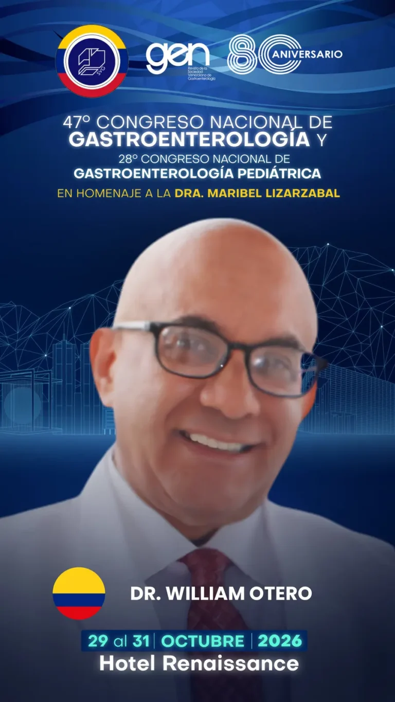 Dr. William Otero Regino, conferencista del 47° Congreso Nacional de Gastroenterología
